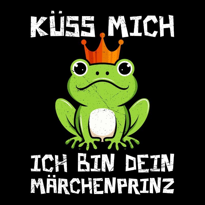 Froschkostüm KÜSS MICH ICH BIN EIN MÄRCHENPRINZ