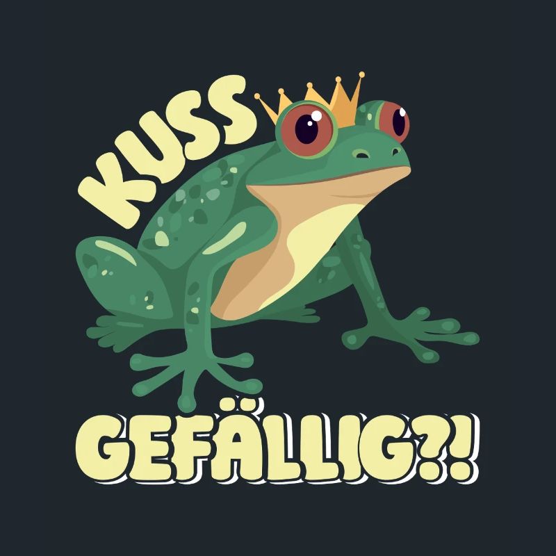 Froschkostüm Lustig KUSS GEFÄLLIG? Faschings