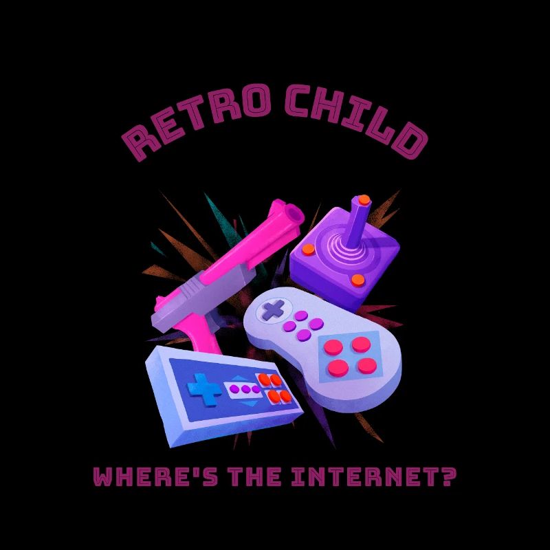Retro child - Où est Internet ?