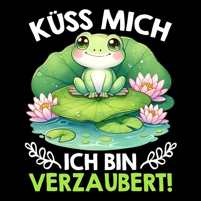 Froschkostüm KÜSS MICH ICH BIN VERZAUBERT