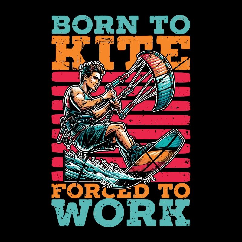 Kitesurf Né Pour Kite Forcé De Travailler Kitesurf