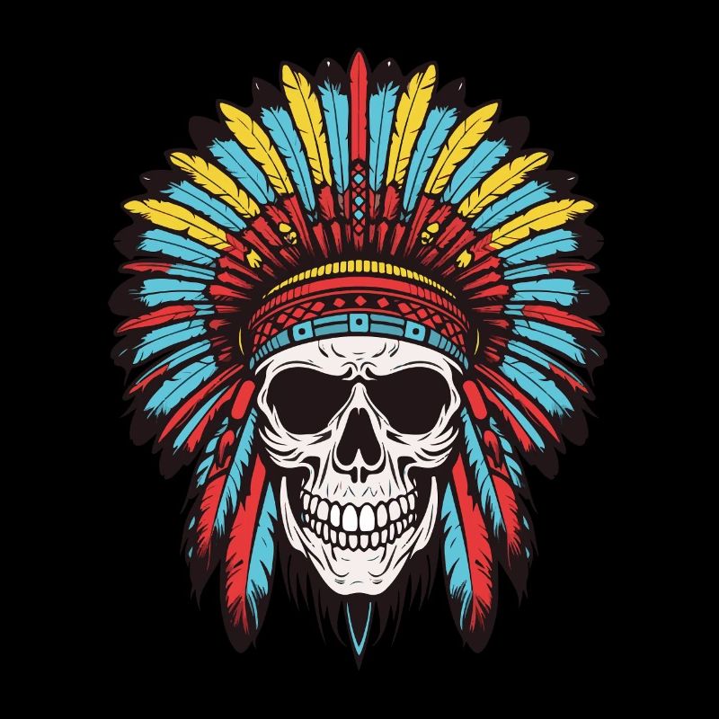 Apache Indianer Häuptling Totenkopf