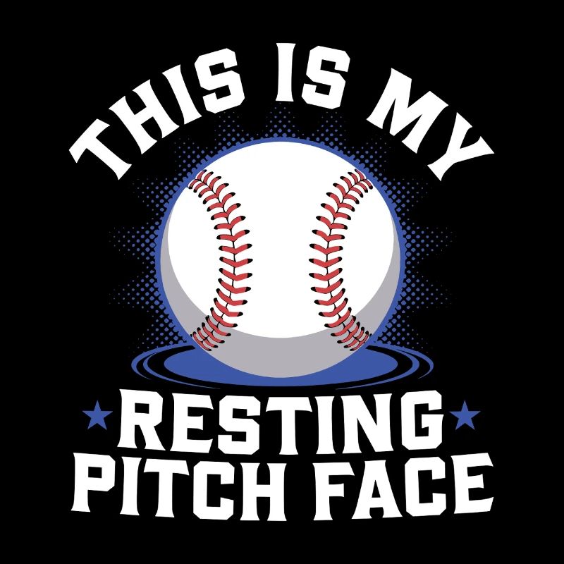 This is my resting Pitch Face Funny Baseball Pun