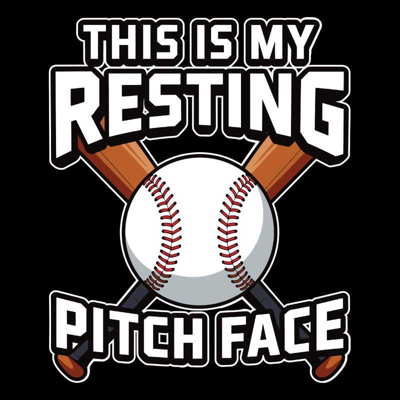 This is my resting Pitch Face Funny Baseball Pun