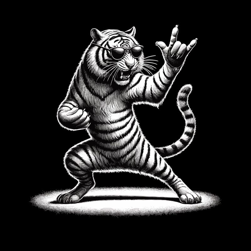 Tigre à bascule – sauvage et libre