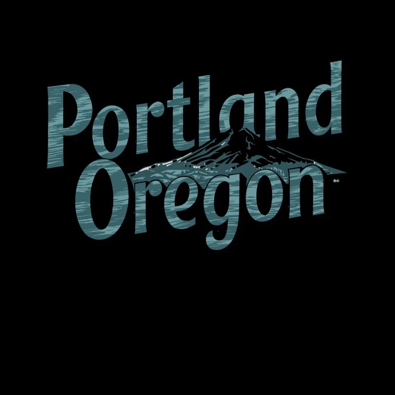 Graphique de l’Oregon avec art de la montagne