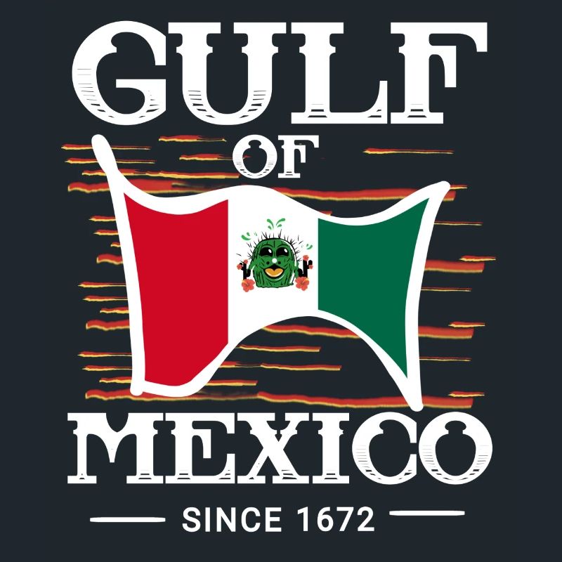 Golfe du Mexique avec drapeau