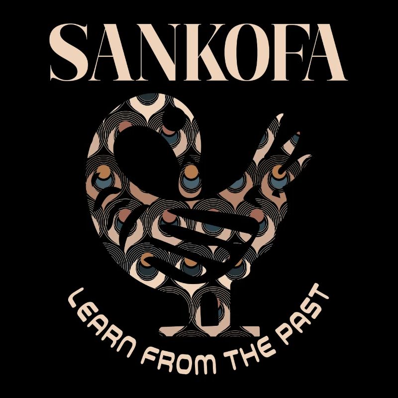 Sankofa Symbol Adinkra Ghana Schwarz