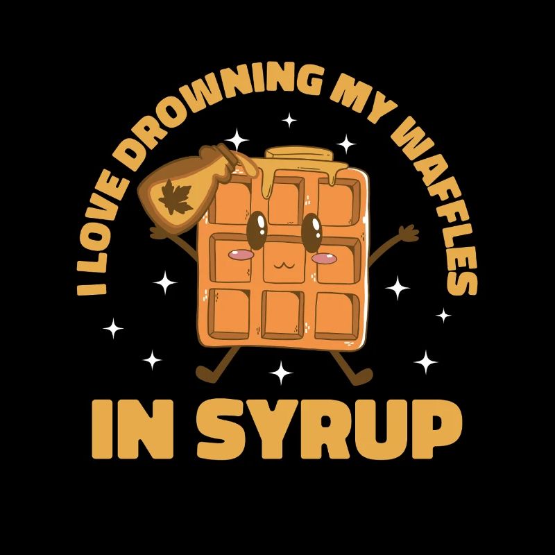 Waffle & Waffle Chef Design Drowning Waffles