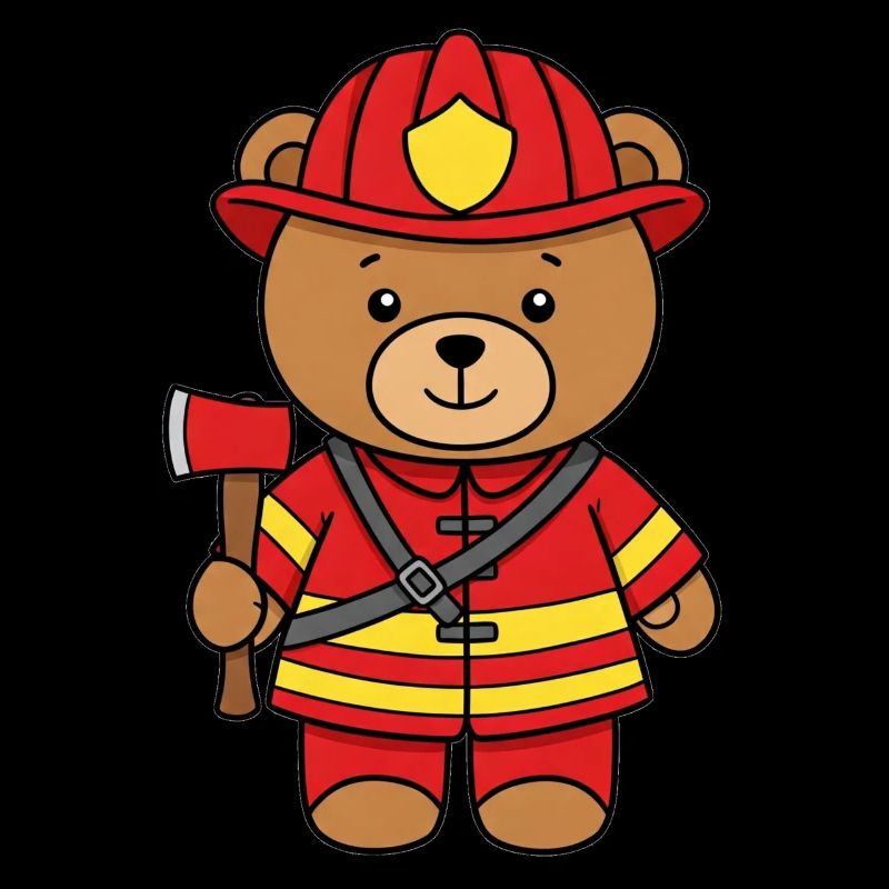 Teddybär Feuerwehrmann