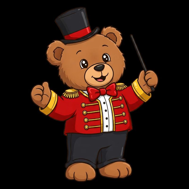 Teddybär Zirkusdirektor