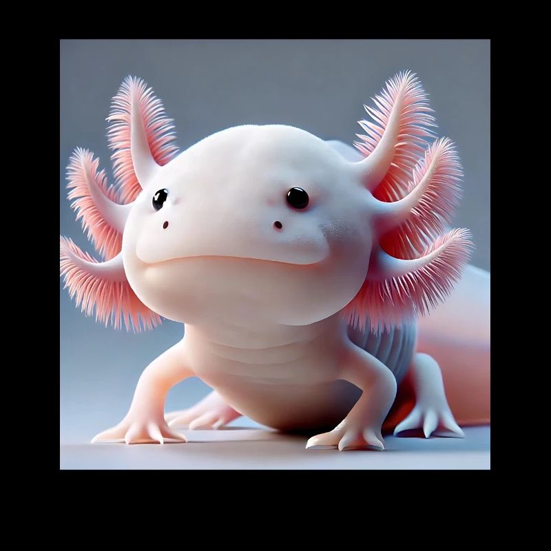 Cute Axolotl - Drôle de créature aquatique