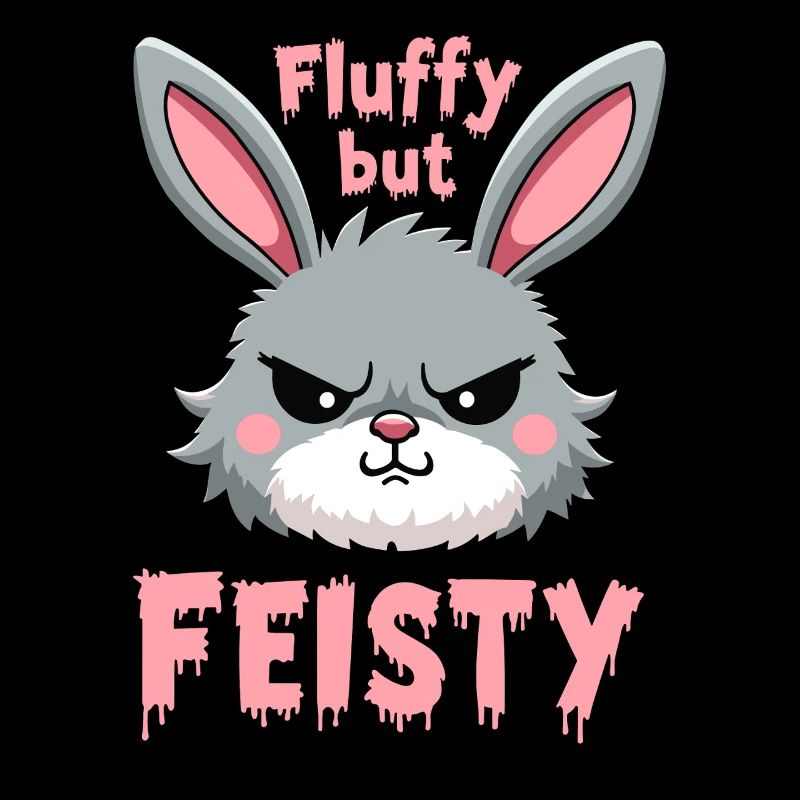 Grumpy Bunny Sarcastic Animal Design