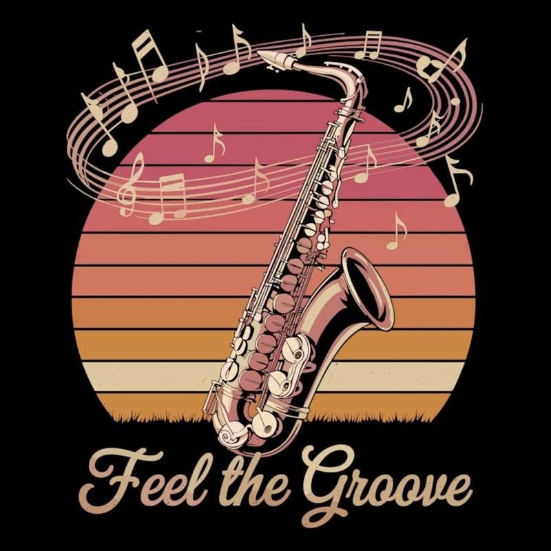 Jazz Vibes mit Retro Saxophon