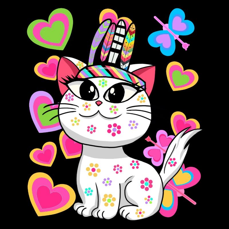 Chat Chats Hippie Hippies Chaton