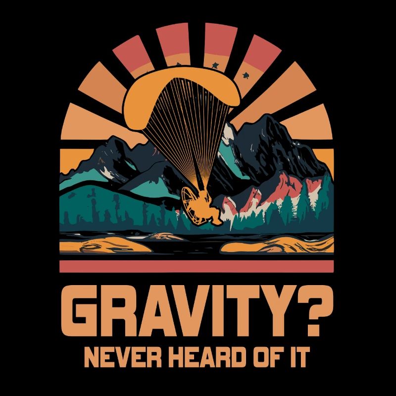 Mème hilarant de gravité de paramoteur