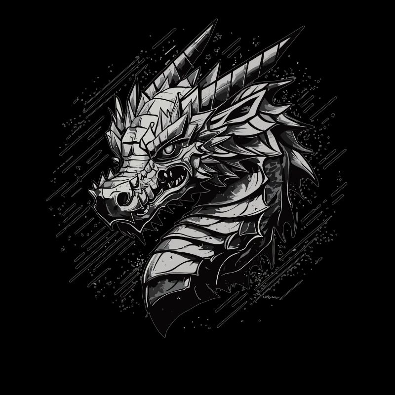 Metallischer Drache