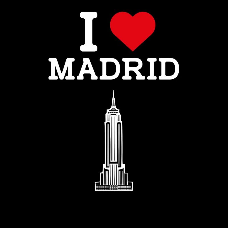 I Love Madrid Spain Lover Empire Cool State Flag