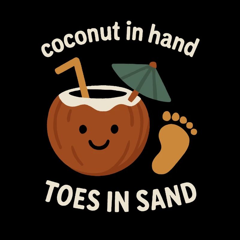 Noix de à la main, les pieds dans le sable