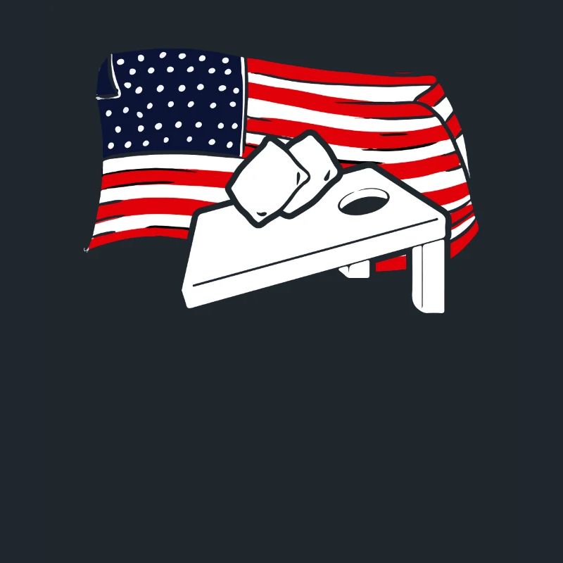 Cornhole Player Drapeau américain