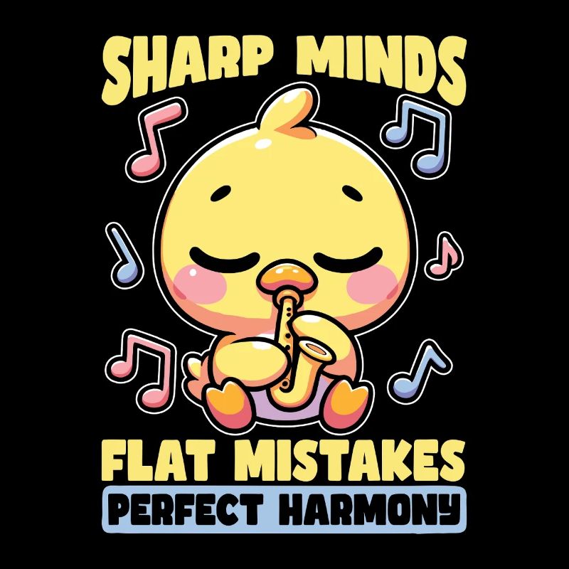 Music Teacher Sharp Minds Flat Mistakes Educator