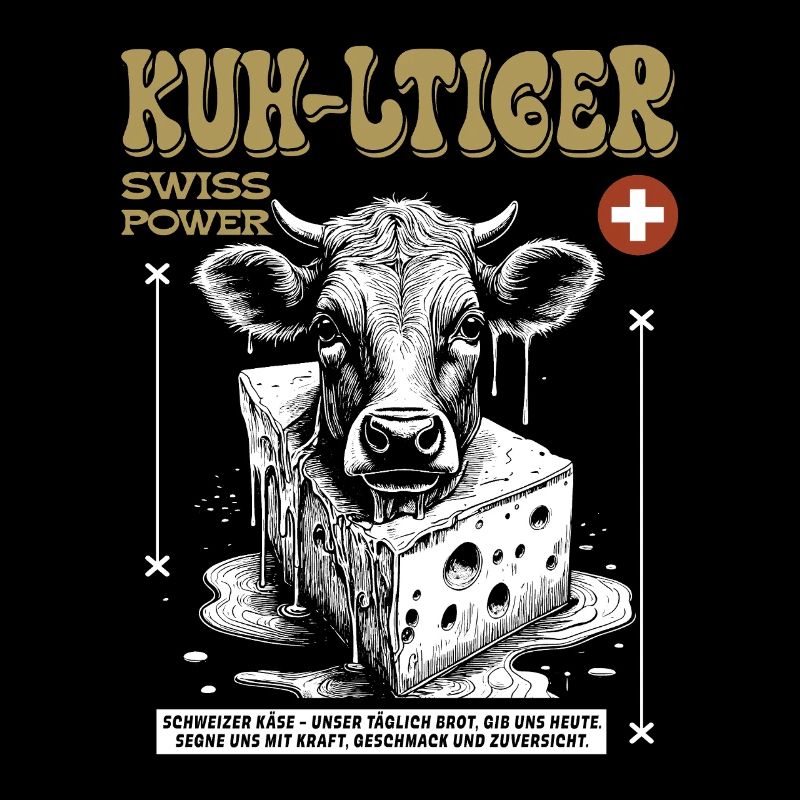 Schweizer Käse Shirt: Kuh, Genuss & Heimatgefühl