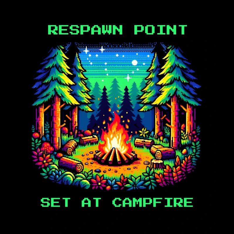 Point de réapparition fixé au feu de camp en disant