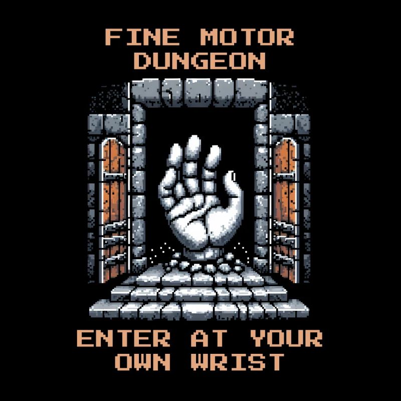 Occupational Therapy Fine Motor Skills Hand Training Retro Pixel
