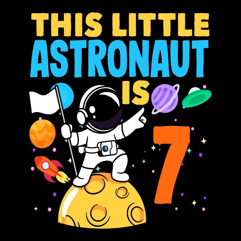 Kleiner Astronaut Wird Sieben Jahre Alt