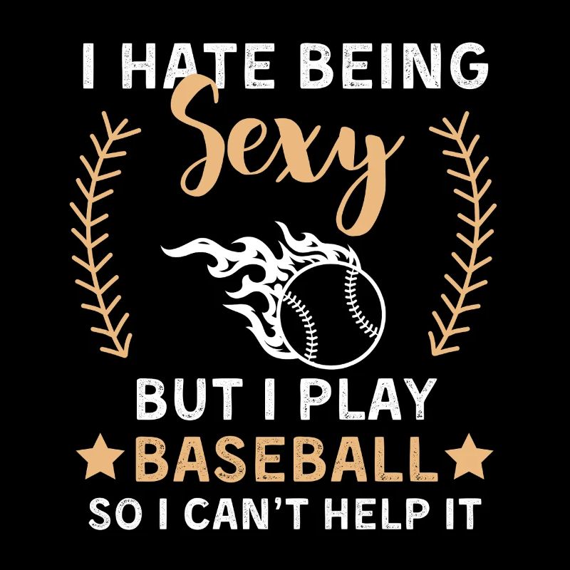 Baseball Spruch Baseballteam Design