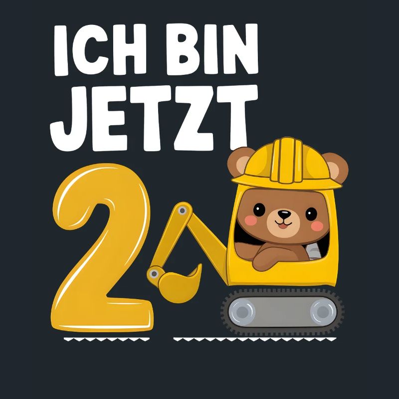 Ich bin jetzt 2 Bagger Bär 2. Geburtstag