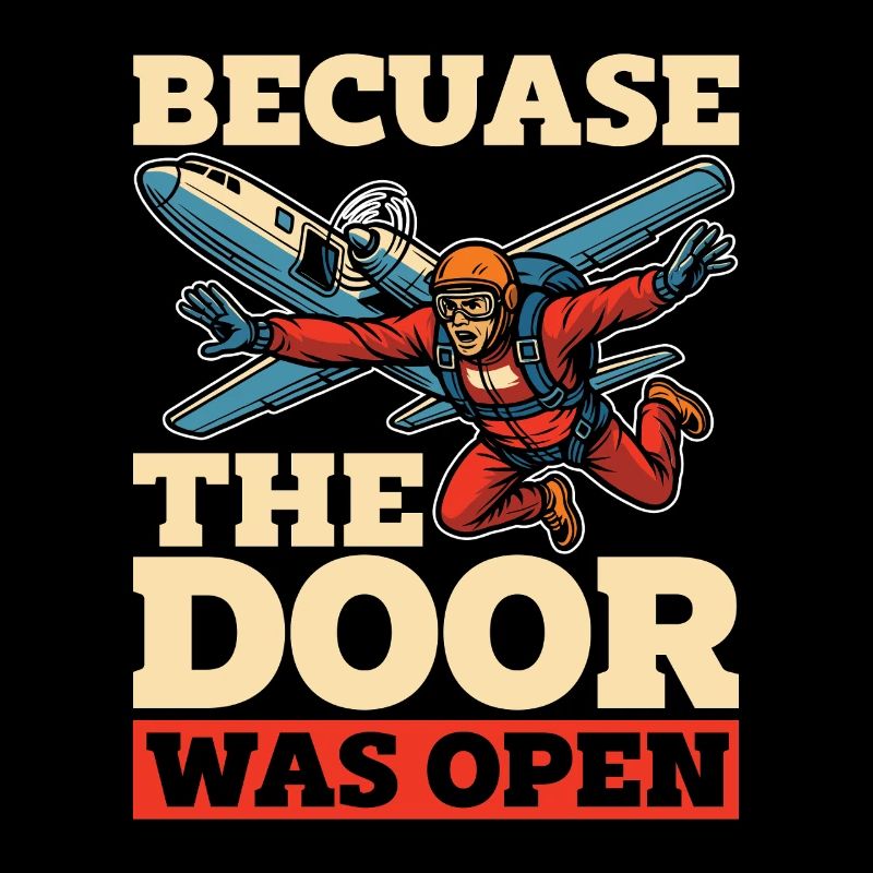 Parachutisme parce que la porte était ouverte Parachutiste