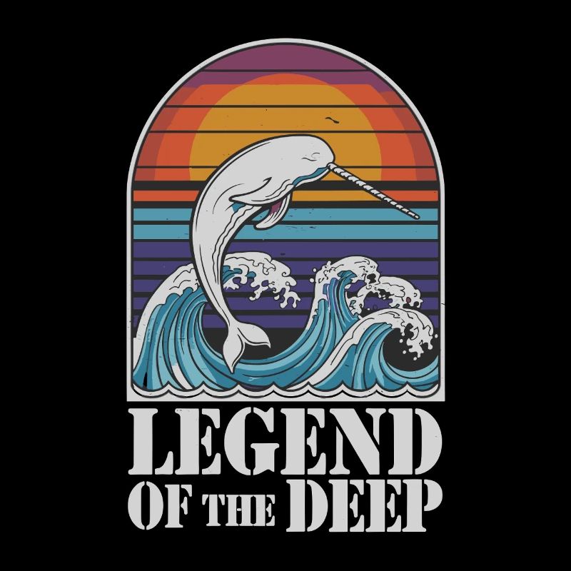 Legend Of The Deep Narwal Illustration Mit