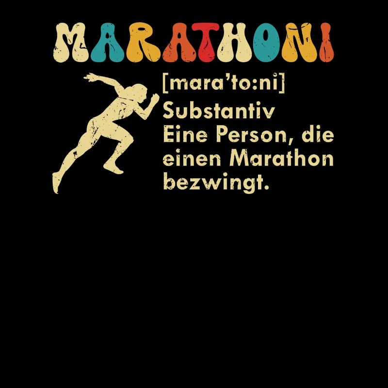 Läufer MARATHONER MARATHONI Lustiges
