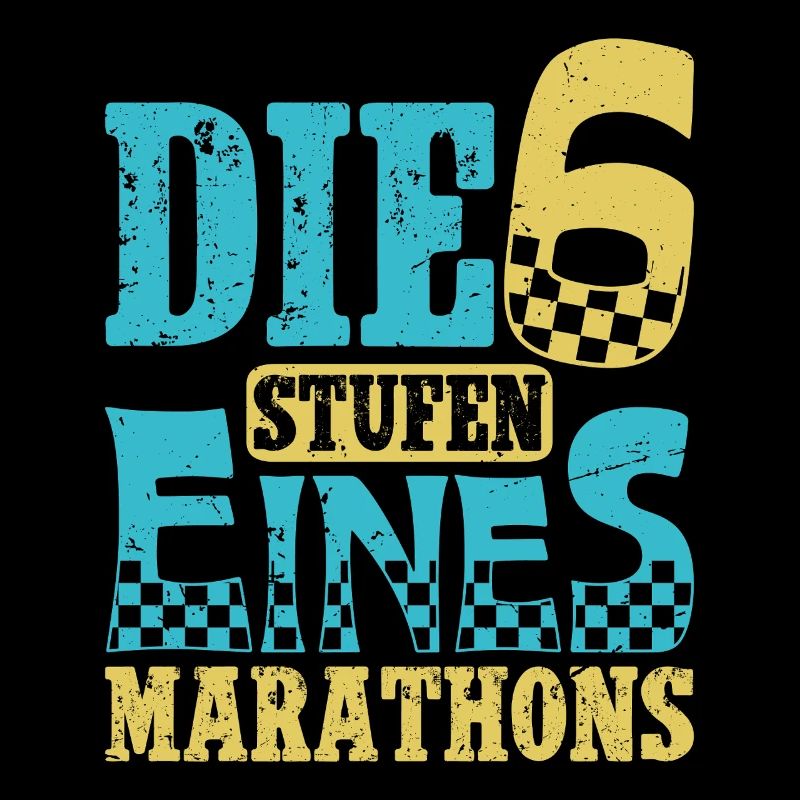 Läufer DIE 6 STUFEN EINES MARATHONS Laufen Lustig