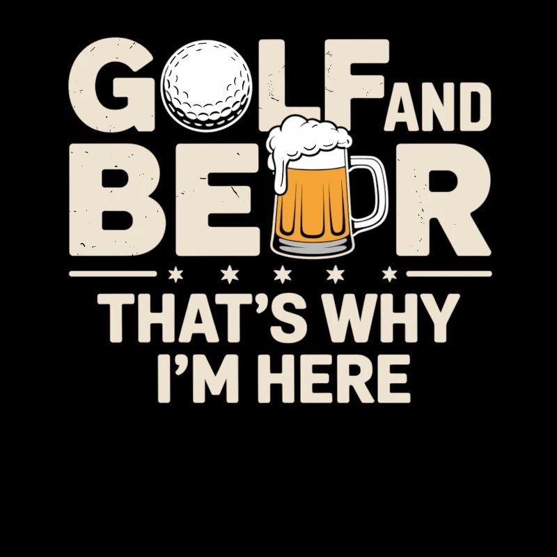 Chemise de golf et de bière