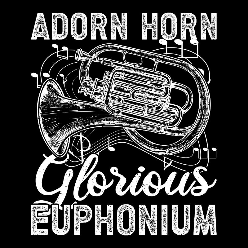Bariton Player Adorn Horn Glorious Euphonium