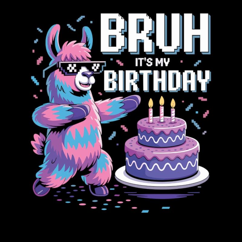 Lama Geburtstag Party