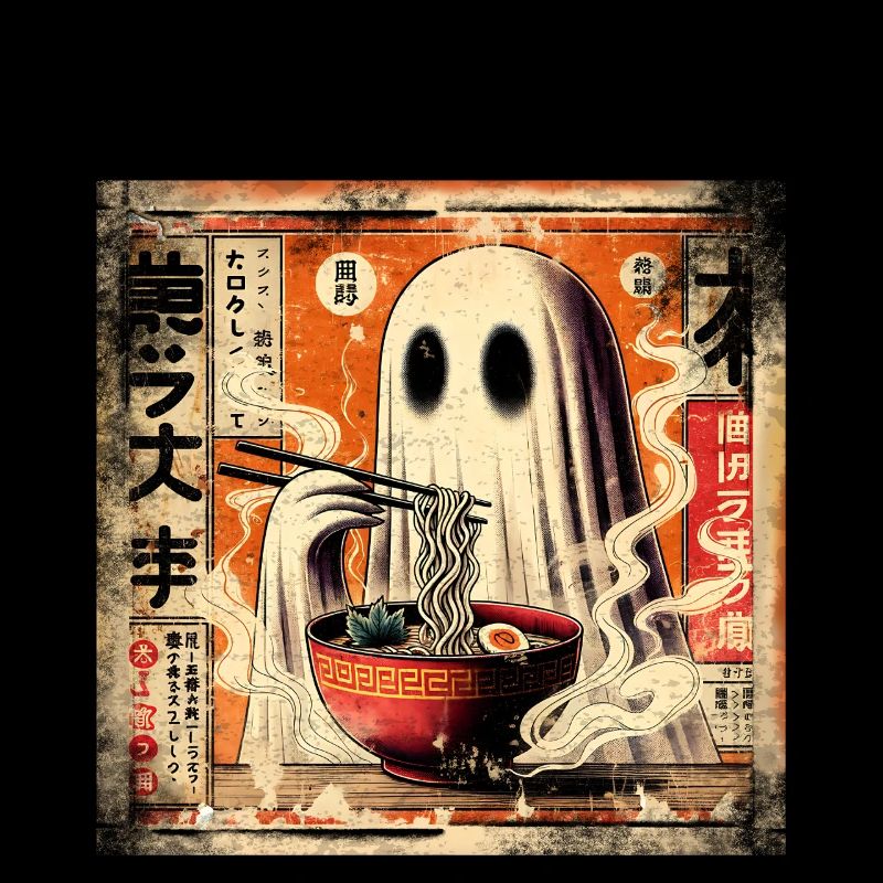 Ramen Geist Grunge Poster Style