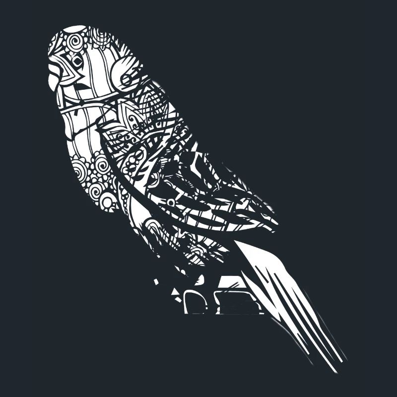 Parakeet Floral Pattern