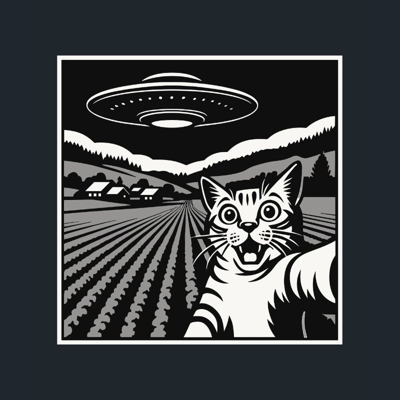 Drôle de chat, machine extraterrestre