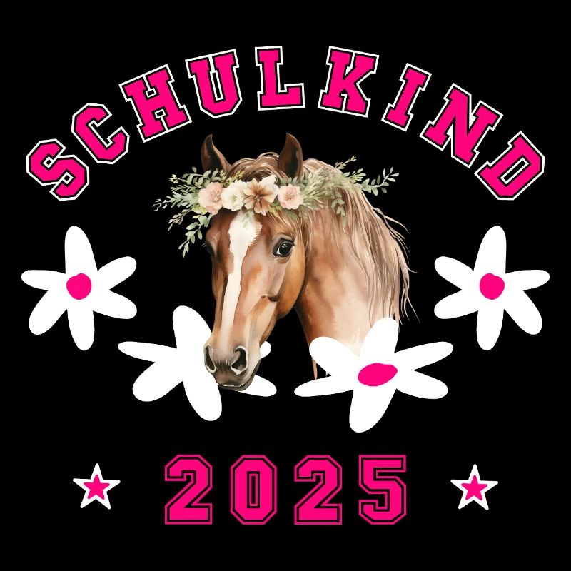Schulkind 2025 - Pferd Reiterin Reiter Einschulung