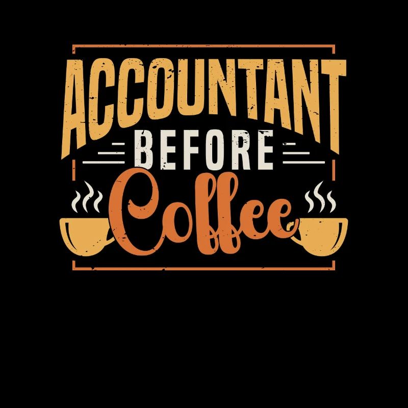 Comptable avant le café Comptable Amateur de café