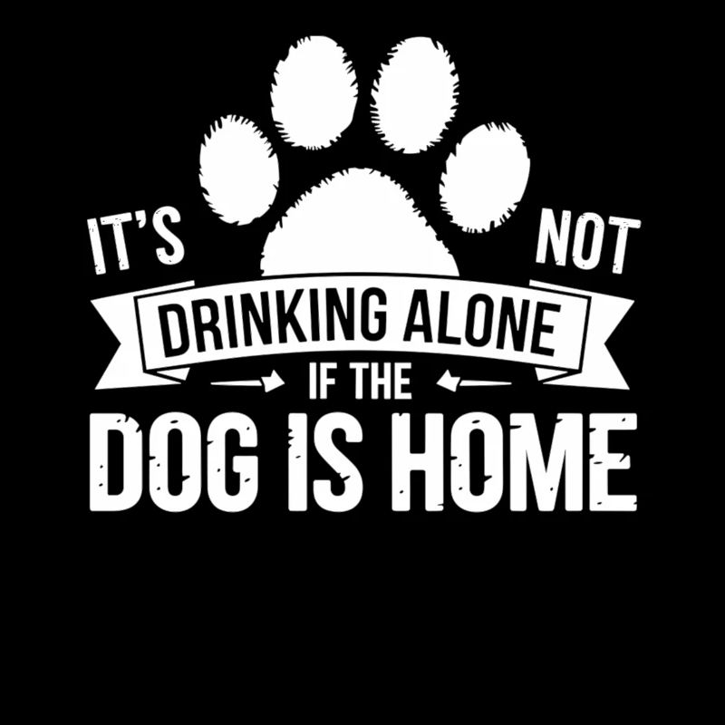 Lustiges Hunde-Trinkshirt Trinkwitz mit Hundepfote