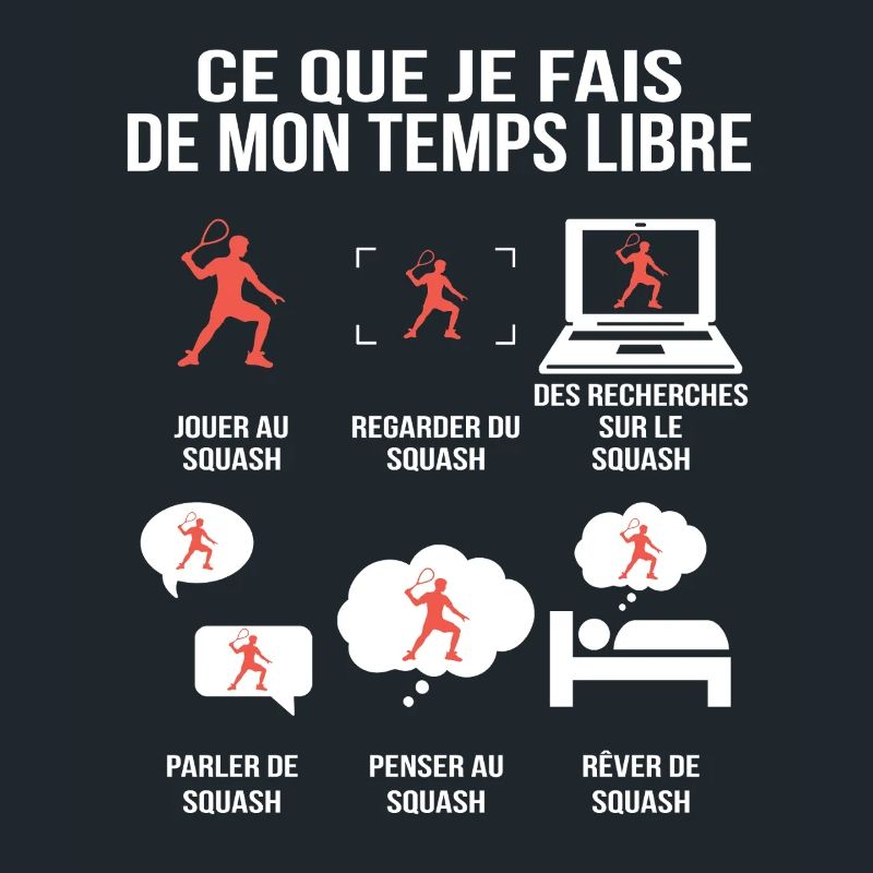 Ce que je fais de mon temps libre – Squash