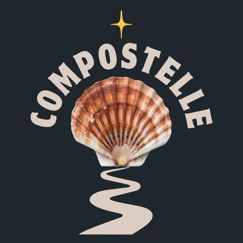 Coquille Saint Jacques sur Chemin de Compostelle