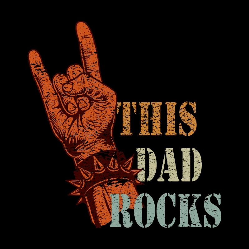 Graphique de design Dad Rock - Cadeau Rocker