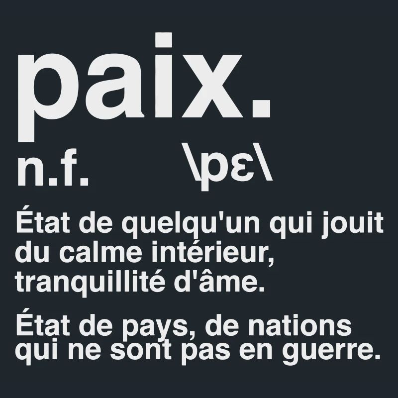 Peace Definition Dictionary Style