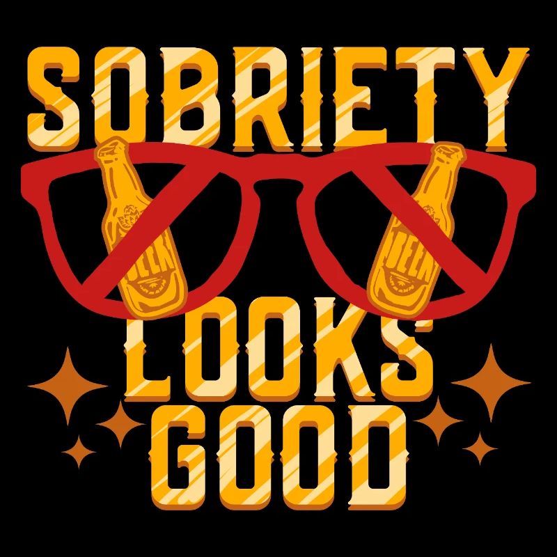 Antialcoholic Abstinent Sobriety Looks Good