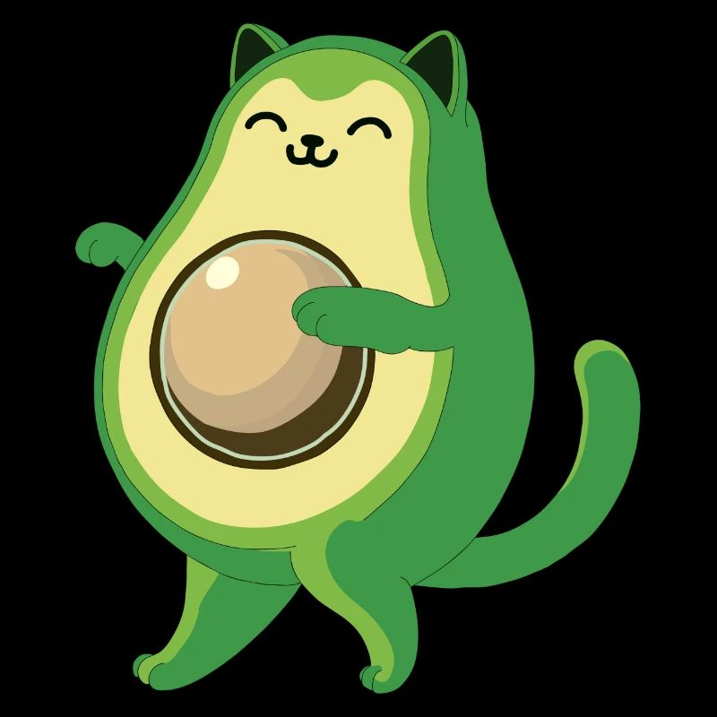 Avocado Cat - Combine Fruit Flavored Felines